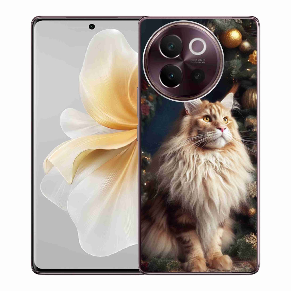 Gelový kryt mmCase na Vivo V40 Lite 5G - kočka u stromku