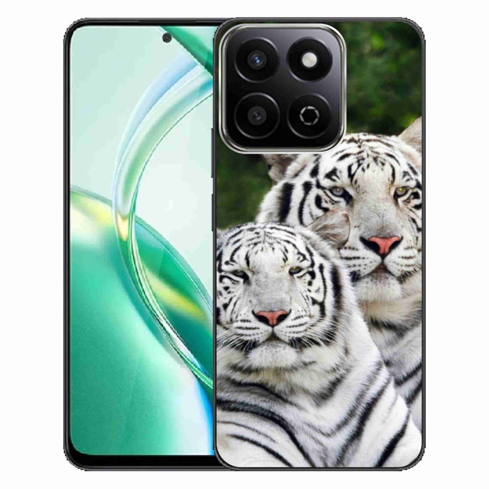Gelový obal mmCase na Honor 200 Smart 5G - bílí tygři