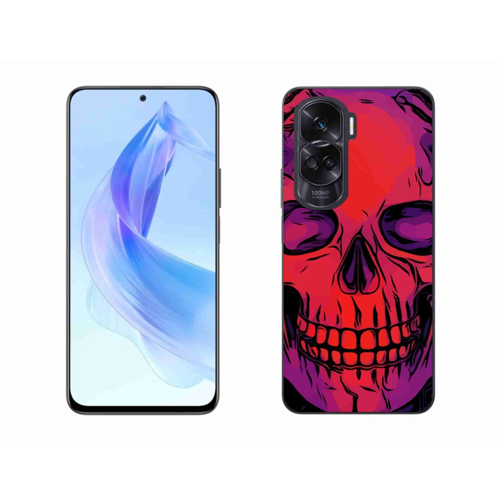 Gelový obal mmCase na Honor 90 Lite - lebka