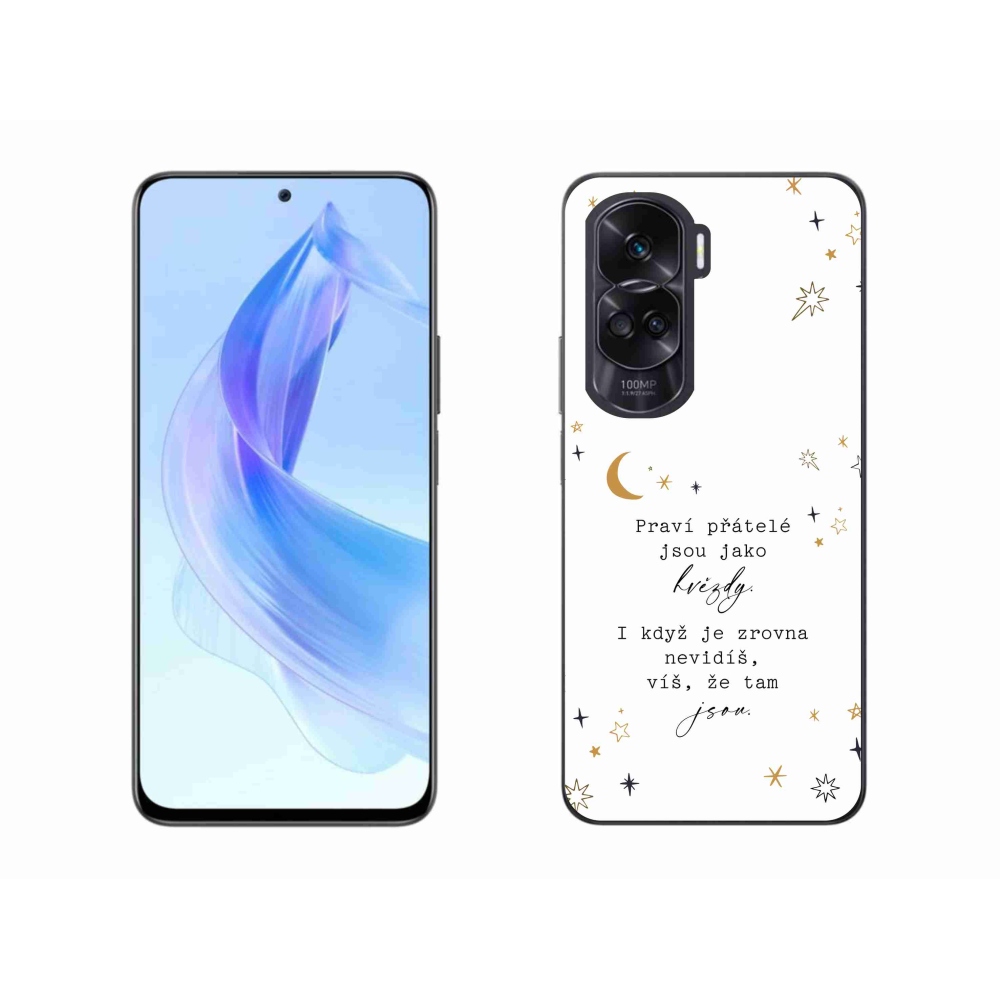 Gelový kryt mmCase na Honor 90 Lite - citát 6 bílé pozadí