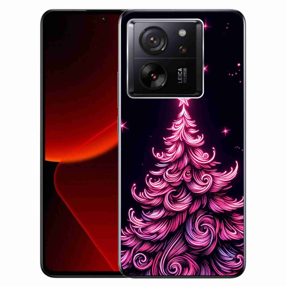 Gelový kryt mmCase na Xiaomi 13T/13T Pro - neonový vánoční stromek 2