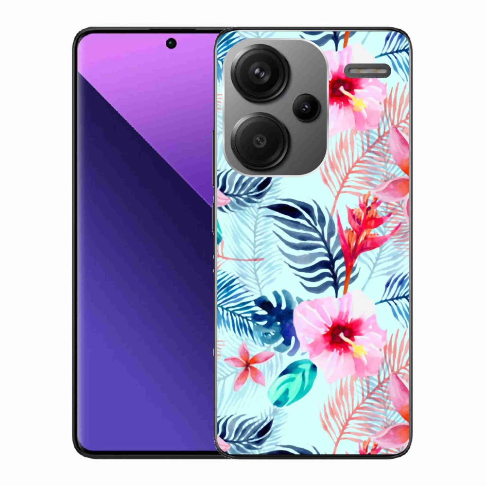 Gelový kryt mmCase na Xiaomi Redmi Note 13 Pro+ 5G - květiny