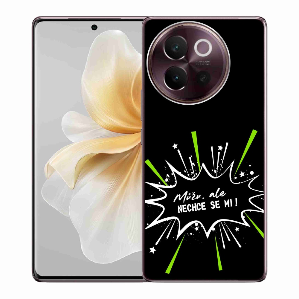 Gelový kryt mmCase na Vivo V40 Lite 5G - vtipný text 11 černé pozadí