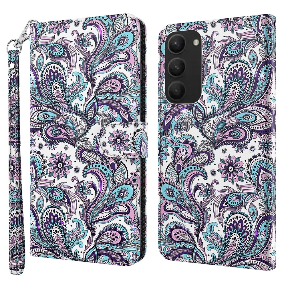 Print knížkové pouzdro na Samsung Galaxy S24+ - kašmírový vzor
