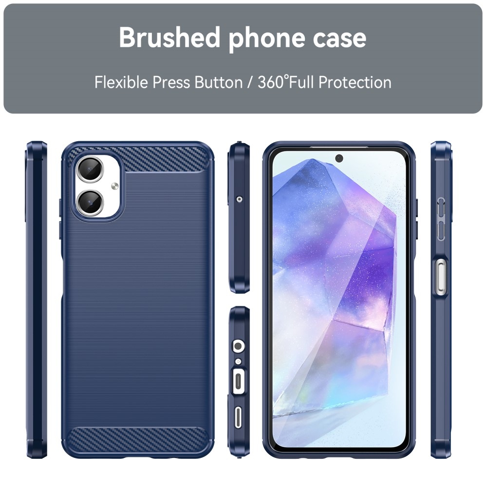 Carbon odolný gelový obal na Samsung Galaxy A06 4G - modrý