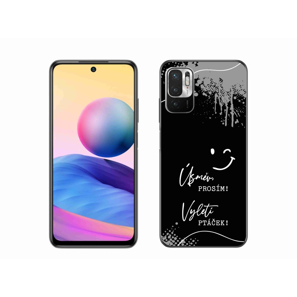 Gelový kryt mmCase na Xiaomi Poco M3 Pro/5G - vtipný text 4 černé pozadí