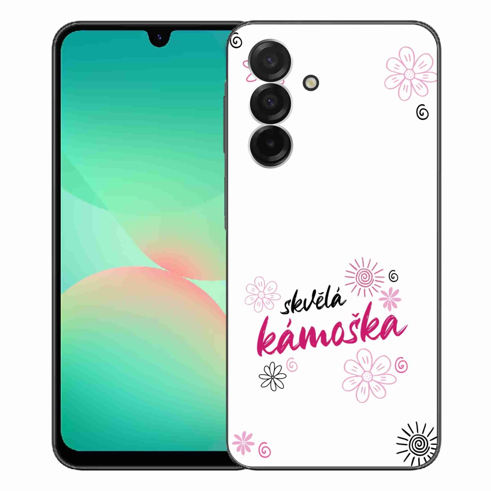 Gelový kryt mmCase na Samsung Galaxy A26 5G - skvělá kámoška bílé pozadí