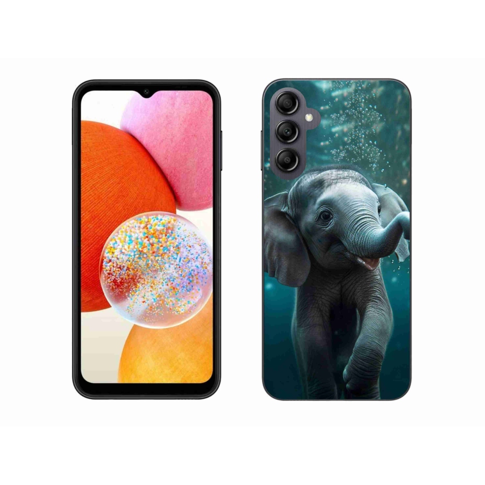 Gelový kryt mmCase na Samsung Galaxy A14 4G/5G - slůně pod vodou