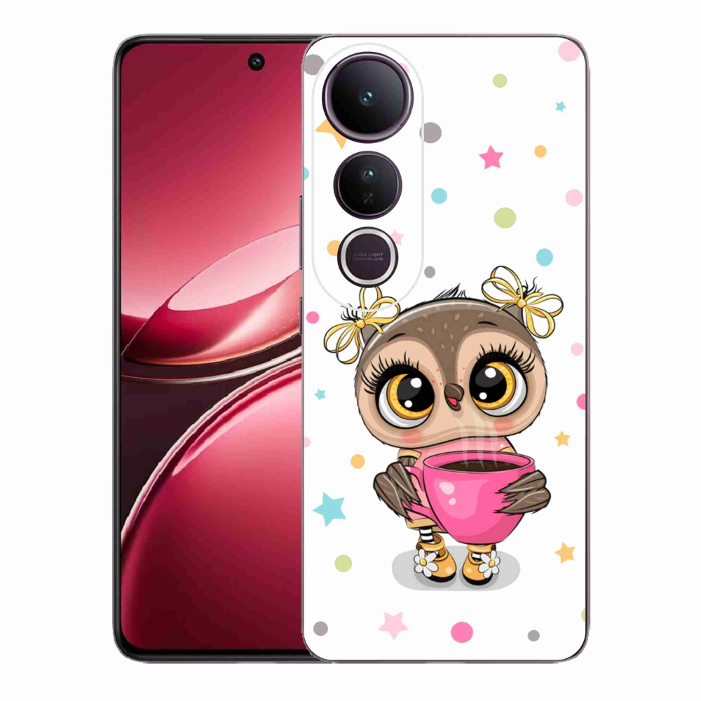 Gelový kryt mmCase na Vivo V50 Lite 4G/5G - kreslená sovička