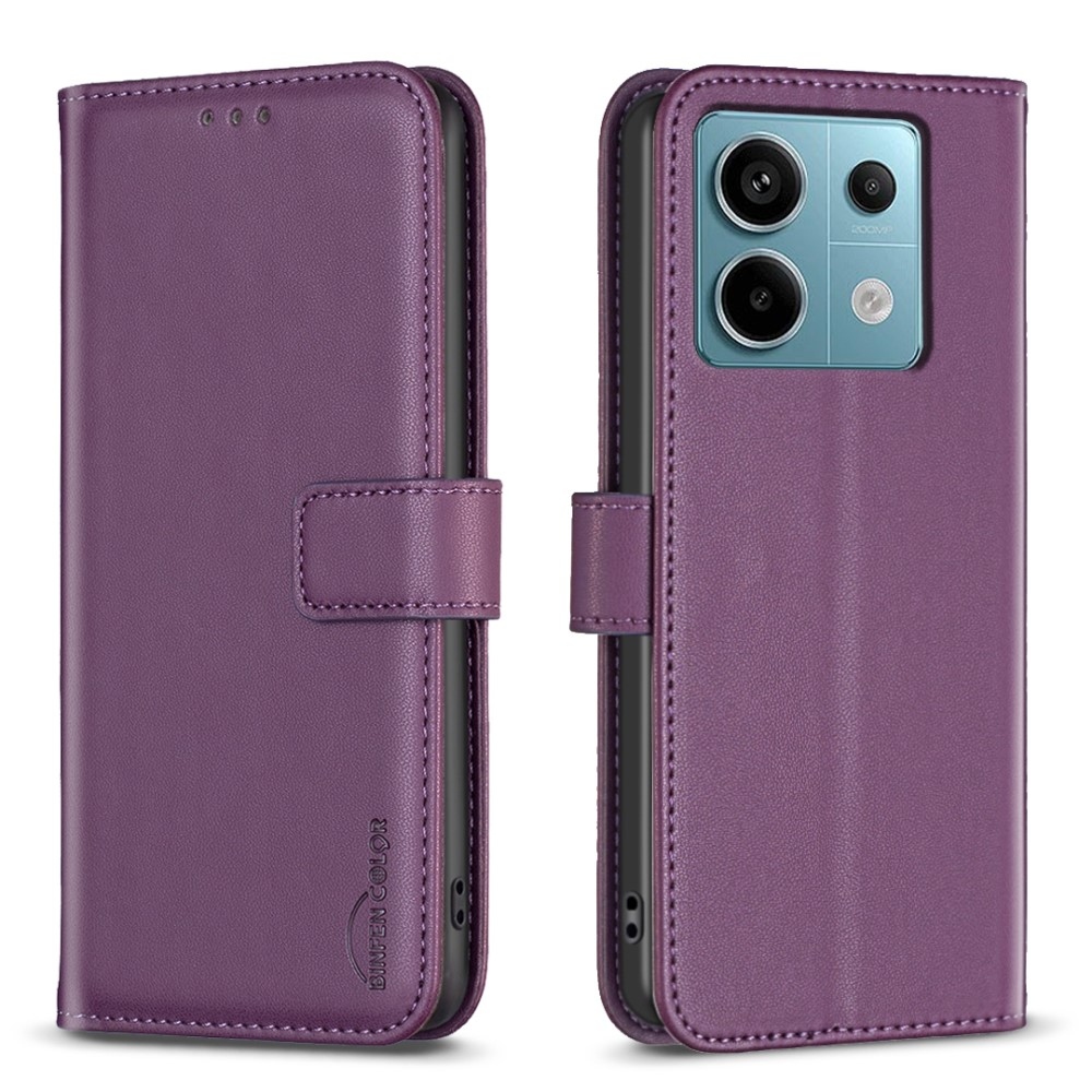 BNF knížkové pouzdro na Xiaomi Redmi Note 13 Pro 5G/Poco X6 5G - tmavěfialové