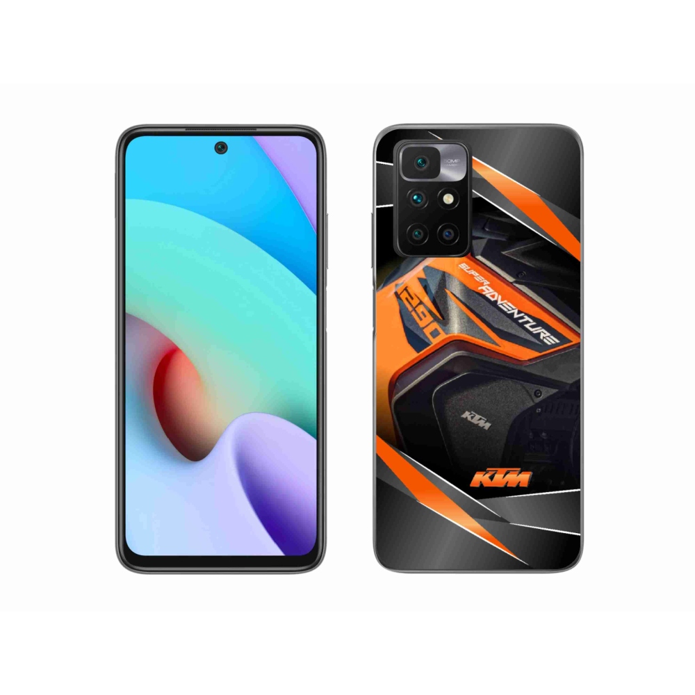 Gelový kryt mmCase na Xiaomi Redmi 10/Redmi 10 (2022) - motorka ktm