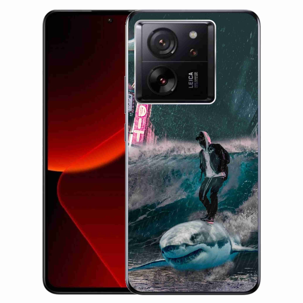 Gelový kryt mmCase na Xiaomi 13T/13T Pro - žralok