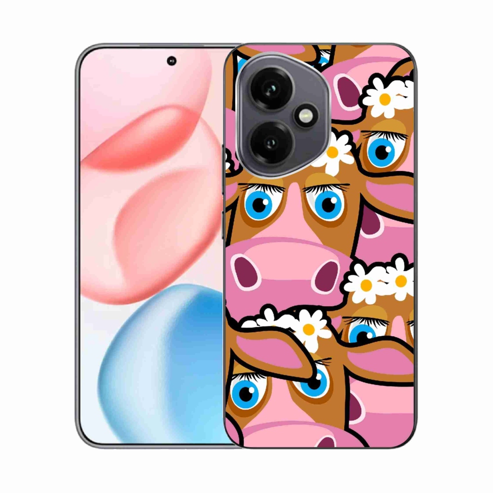Gelový kryt mmCase na Honor 400 - kreslené kravičky