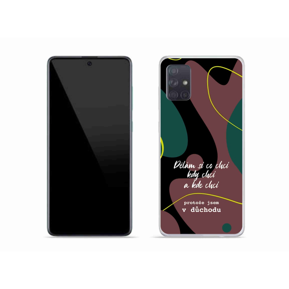 Gelový kryt mmCase na Samsung Galaxy A51 - vtipný text 10 černé pozadí