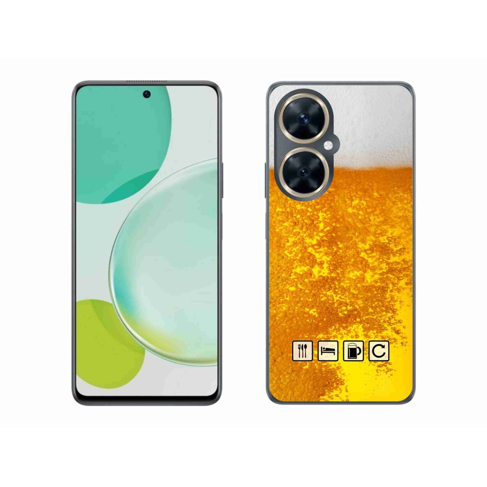 Gelový kryt mmCase na Huawei Nova 11i - pivní motiv 3