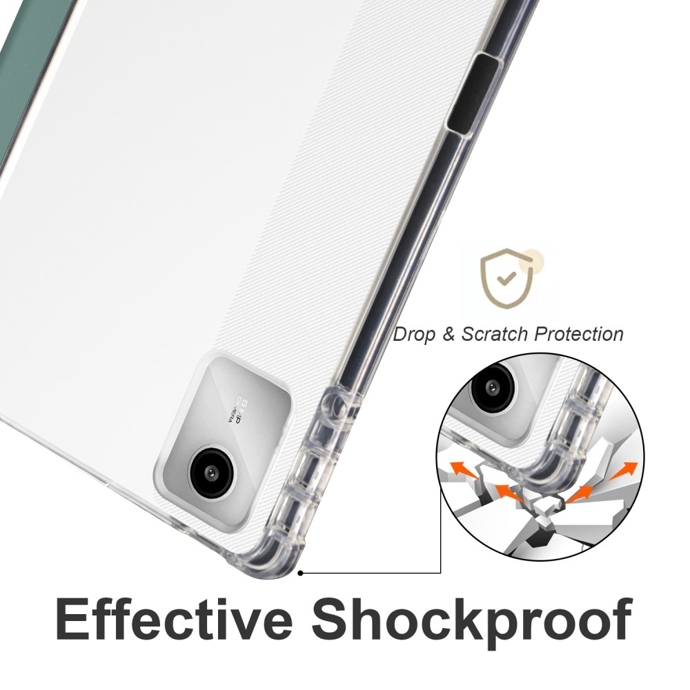 Case chytré zavírací pouzdro na Lenovo Tab M11/Tab K11 - tmavězelené