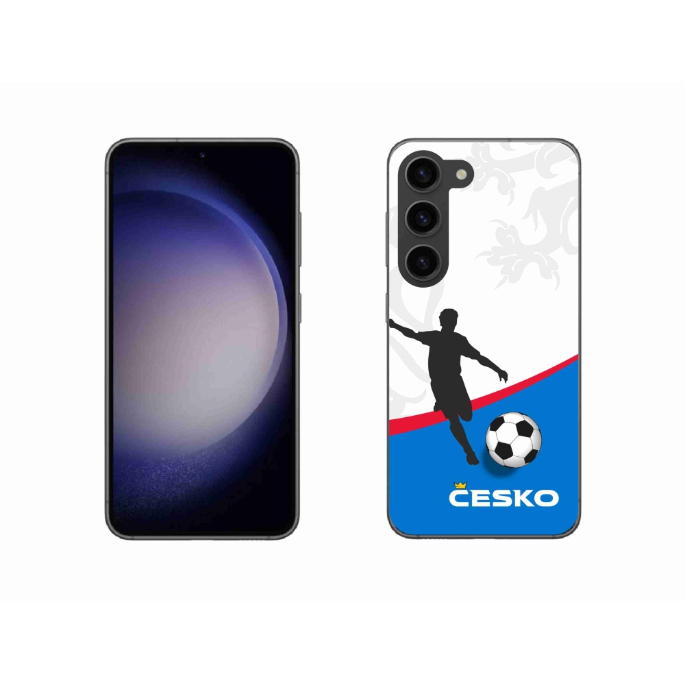 Gelový kryt mmCase na Samsung Galaxy S23 5G - fotbal Česko 1