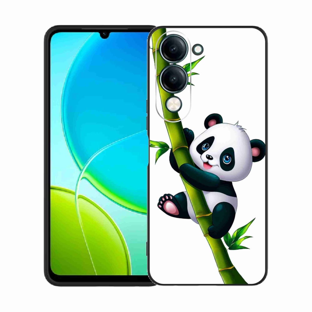 Gelový kryt mmCase na Vivo Y29s 5G - panda na bambusu