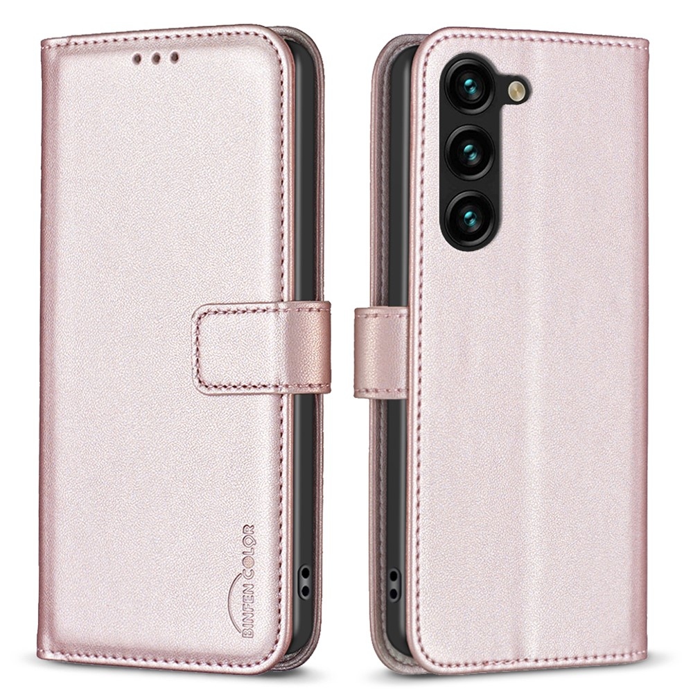 BNF knížkové pouzdro na Samsung Galaxy S25+ - růžovozlaté