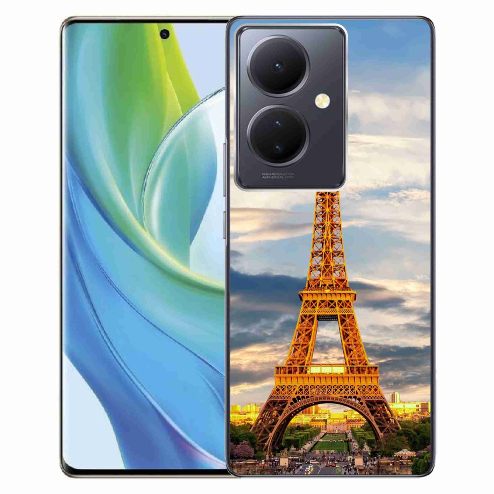 Gelový kryt mmCase na Vivo V29 Lite 5G - eiffelova věž 3