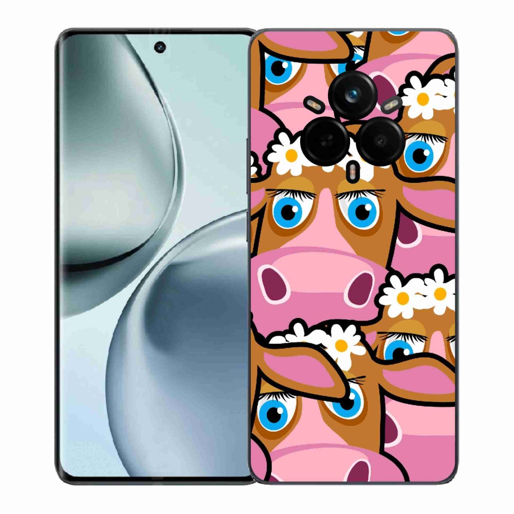 Gelový kryt mmCase na Realme 14 Pro+ 5G - kreslené kravičky