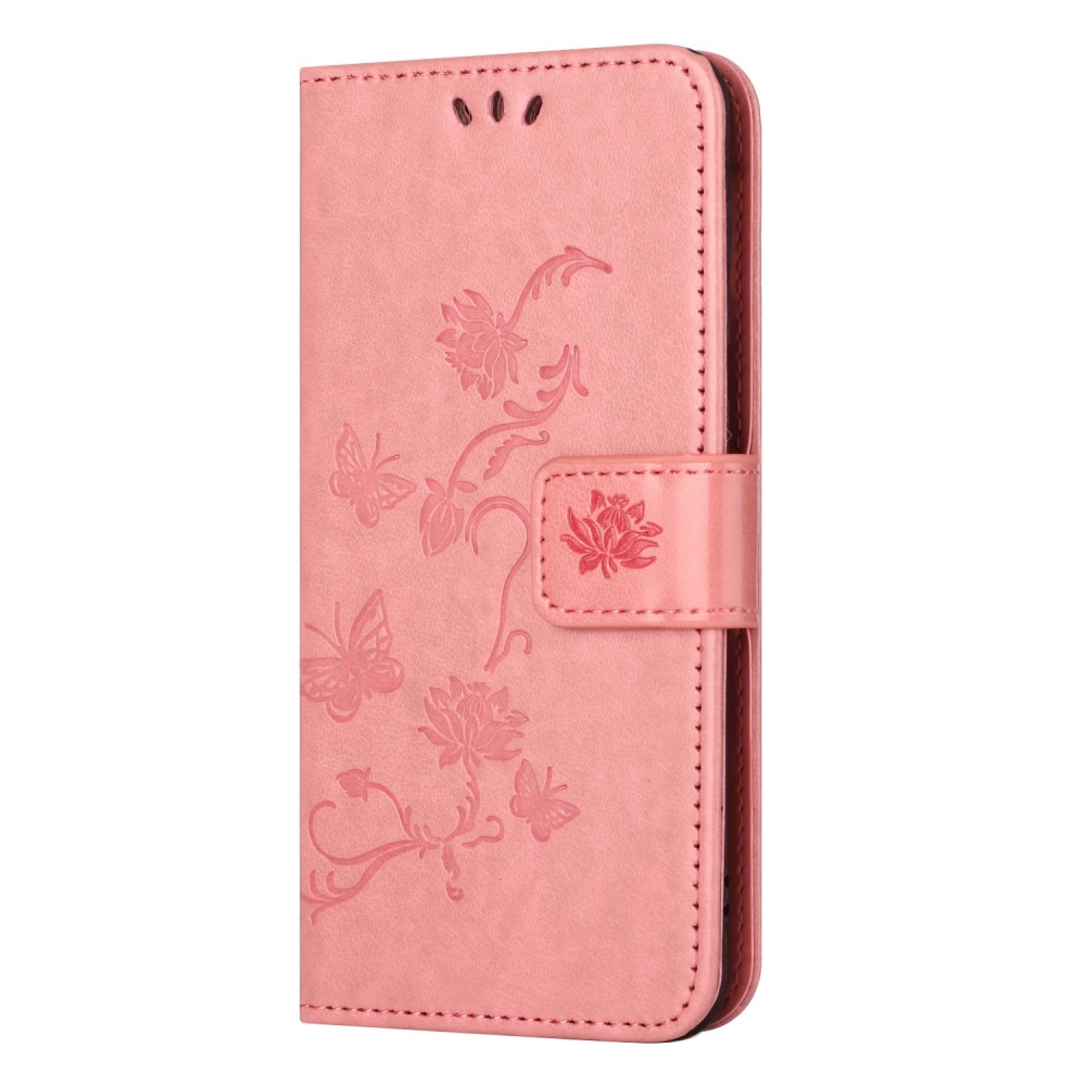 Flower knížkové pouzdro na Samsung Galaxy M15 5G - růžové
