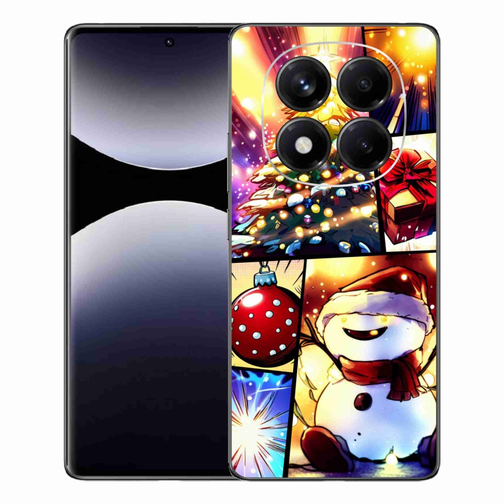 Gelový kryt mmCase na Xiaomi Redmi Note 14 Pro - vánoční motivy 1