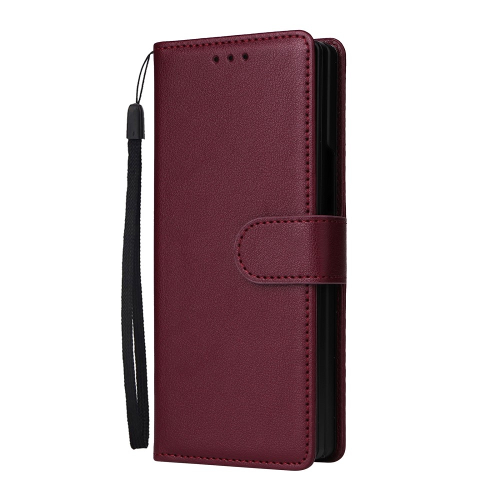 Wallet knížkové pouzdro na Samsung Galaxy Z Fold6 5G - vínové