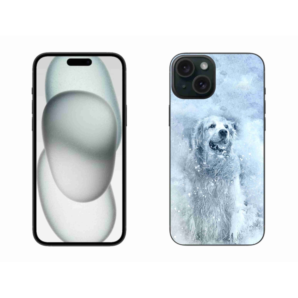 Gelový obal mmCase na iPhone 15 Plus - retrívr