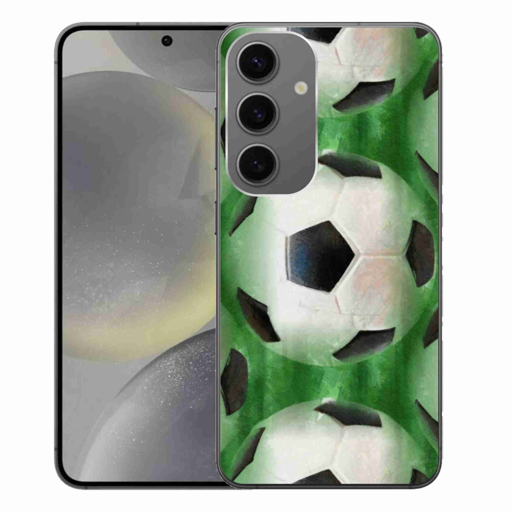 Gelový kryt mmCase na Samsung Galaxy S24+ - fotbalový míč