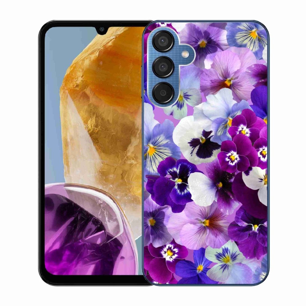 Gelový kryt mmCase na Samsung Galaxy M15 5G - květiny 9