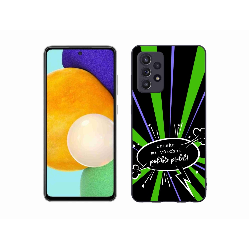 Gelový kryt mmCase na Samsung Galaxy A52s 5G - vtipný text 15 černé pozadí