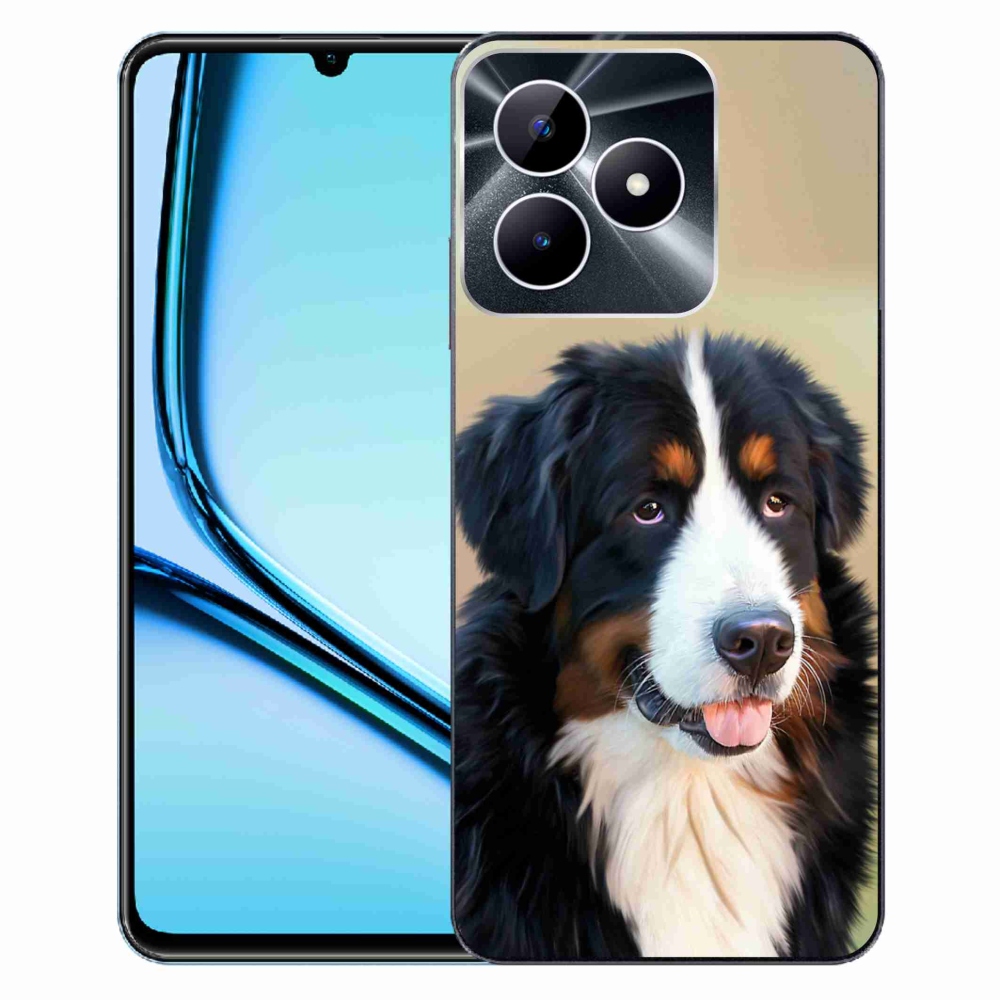 Gelový obal mmCase na Realme Note 50 - bernský salašnický pes