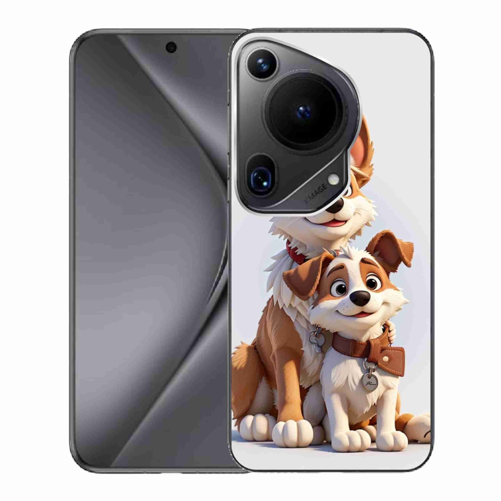 Gelový kryt mmCase na Huawei Pura 70 Ultra - kreslení psi