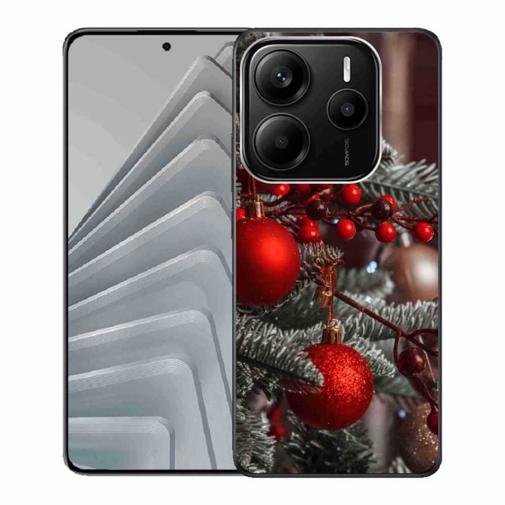 Gelový kryt mmCase na Xiaomi Redmi Note 14 5G - vánoční ozdoby 2
