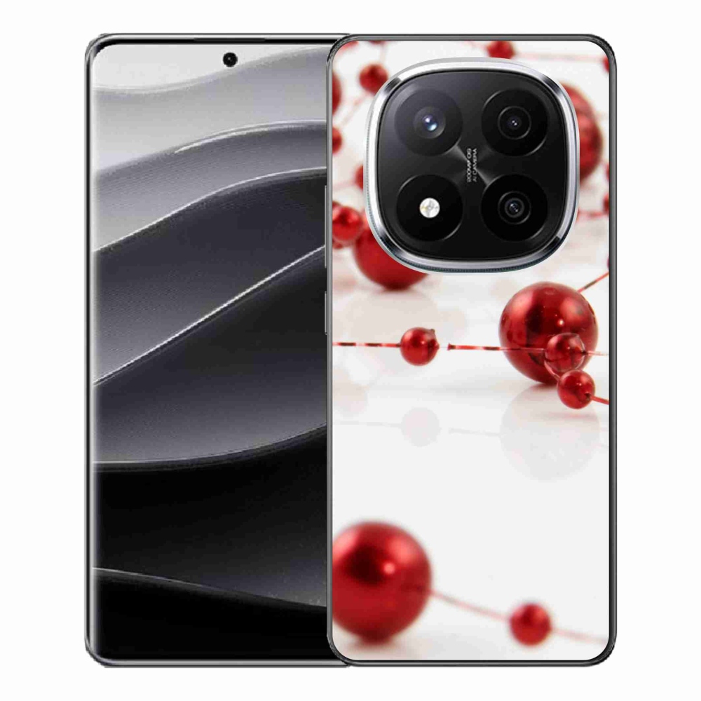Gelový kryt mmCase na Xiaomi Redmi Note 14 Pro+ 5G - vánoční řetěz