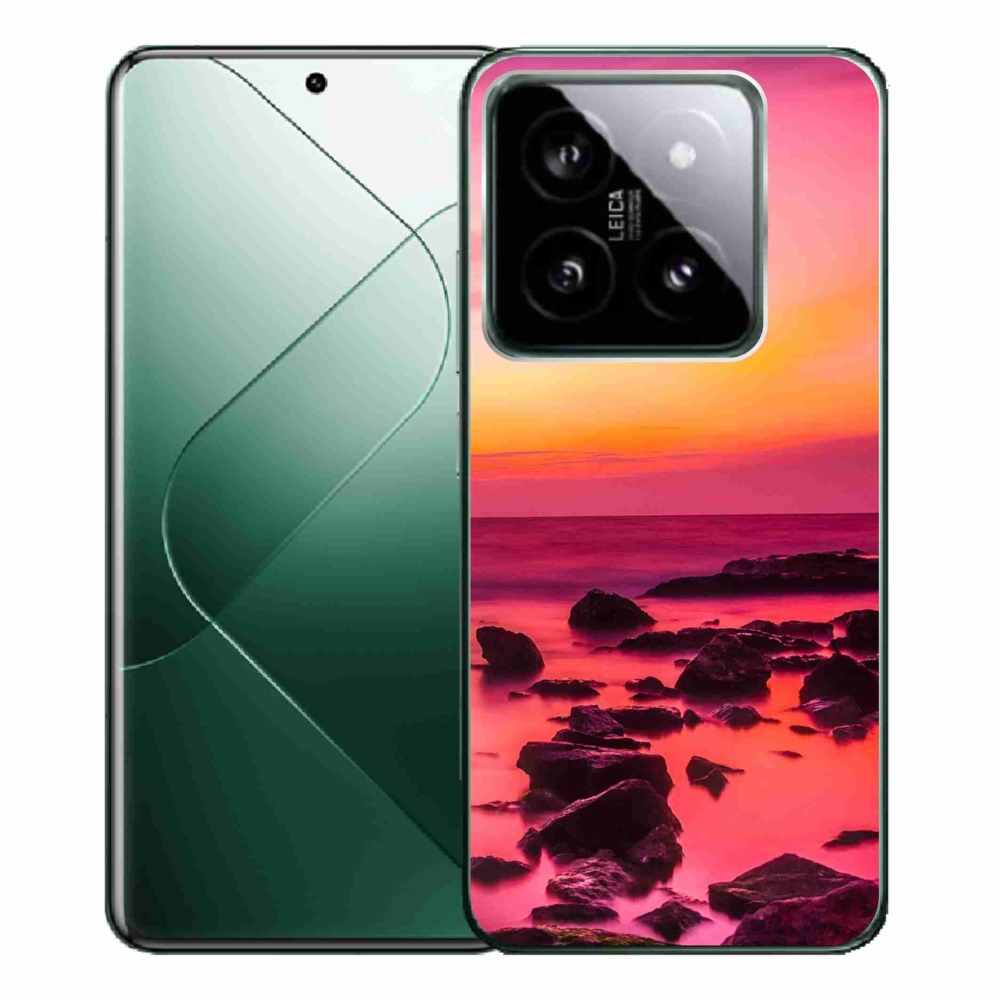 Gelový kryt mmCase na Xiaomi 14 Pro - moře a záře