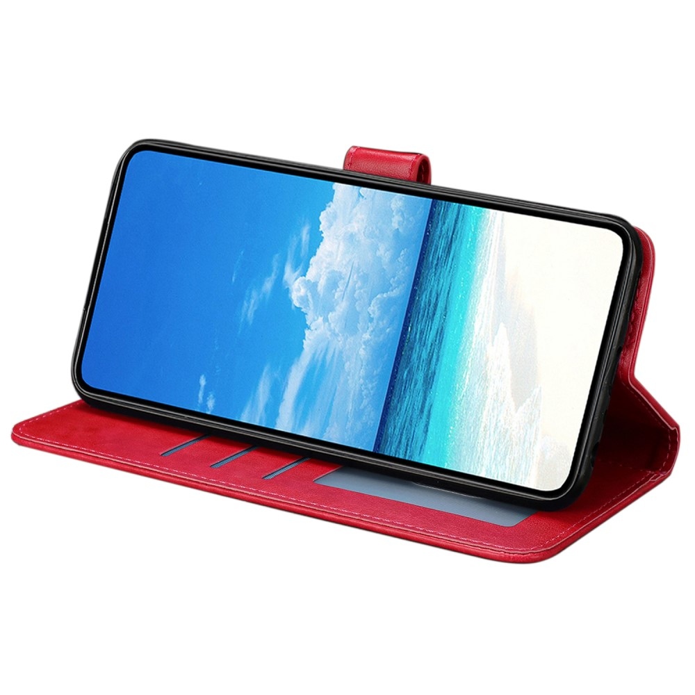 Floral Butterfly knížkové pouzdro na Xiaomi Redmi A5 (171.7x77.8x8.3mm) - červené
