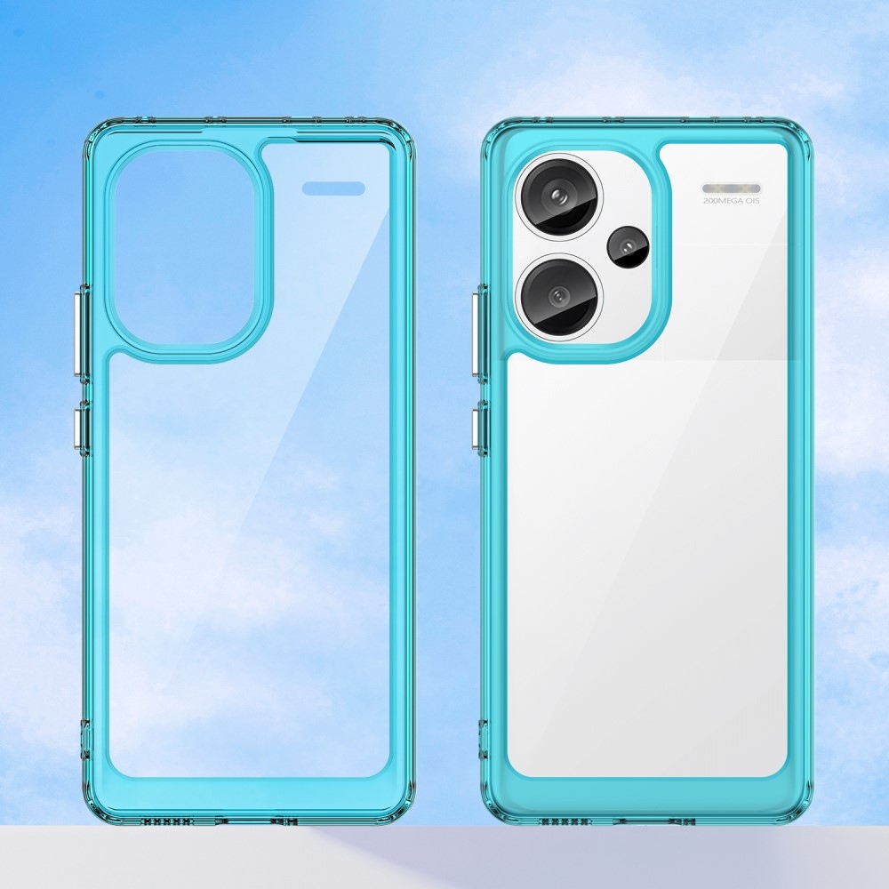 Gelový obal s pevnými zády na Xiaomi Redmi Note 13 Pro+ 5G - světlemodrý
