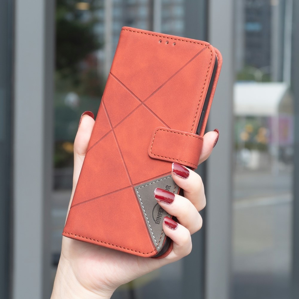 COLOR BNF knížkové pouzdro na Realme 14 5G - hnědé