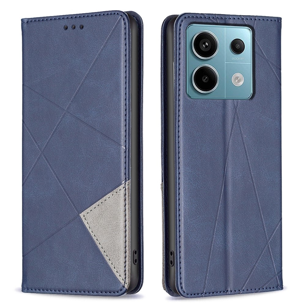 Triangle knížkové pouzdro na Xiaomi Redmi Note 13 Pro 4G/Poco M6 Pro - modré