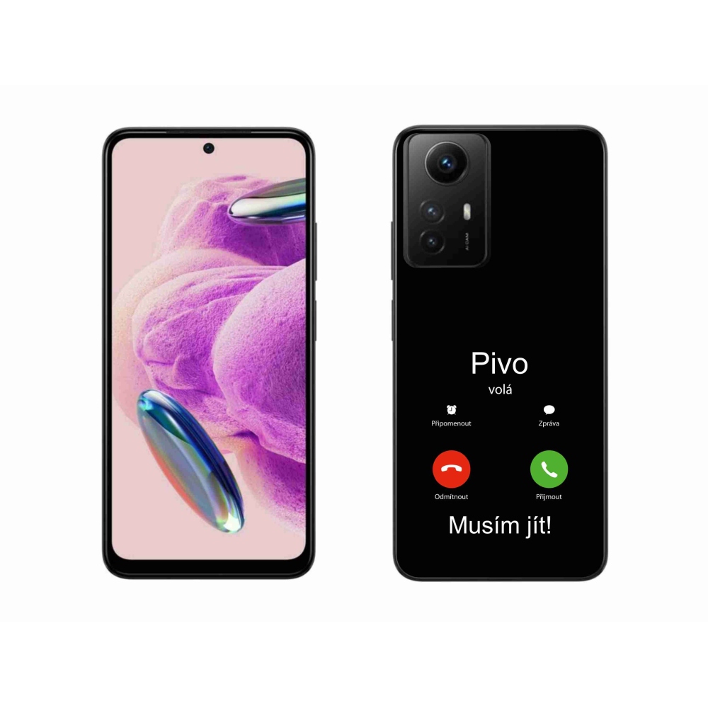 Gelový kryt mmCase na Xiaomi Redmi Note 12S - pivo volá černé pozadí