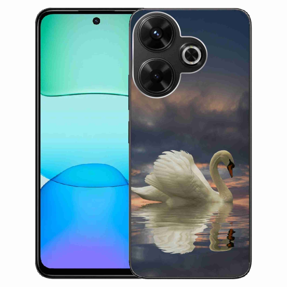 Gelový kryt mmCase na Xiaomi Redmi 13 4G/Poco M6 4G - labuť