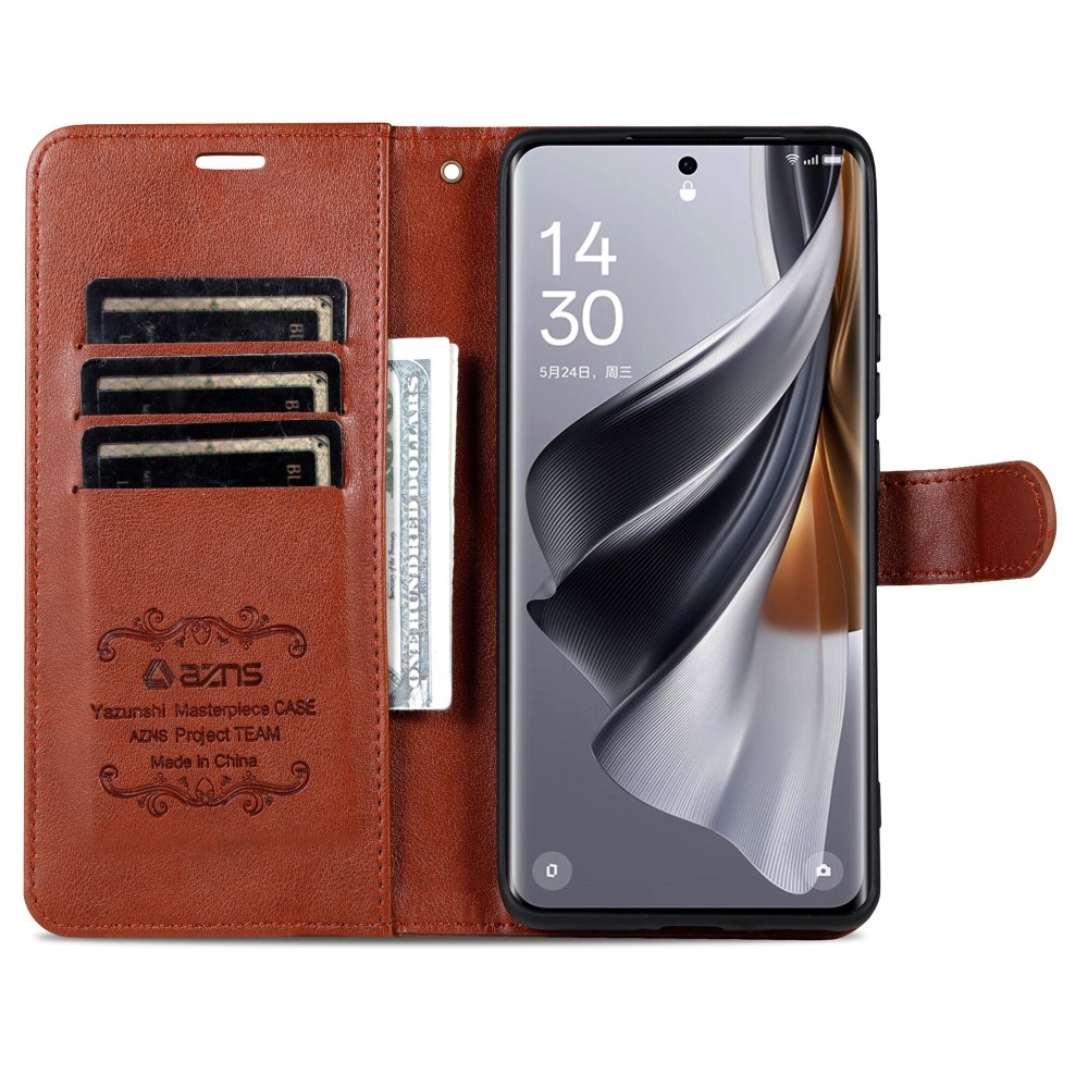 AZNS knížkové pouzdro na Huawei Pura 70 - hnědé