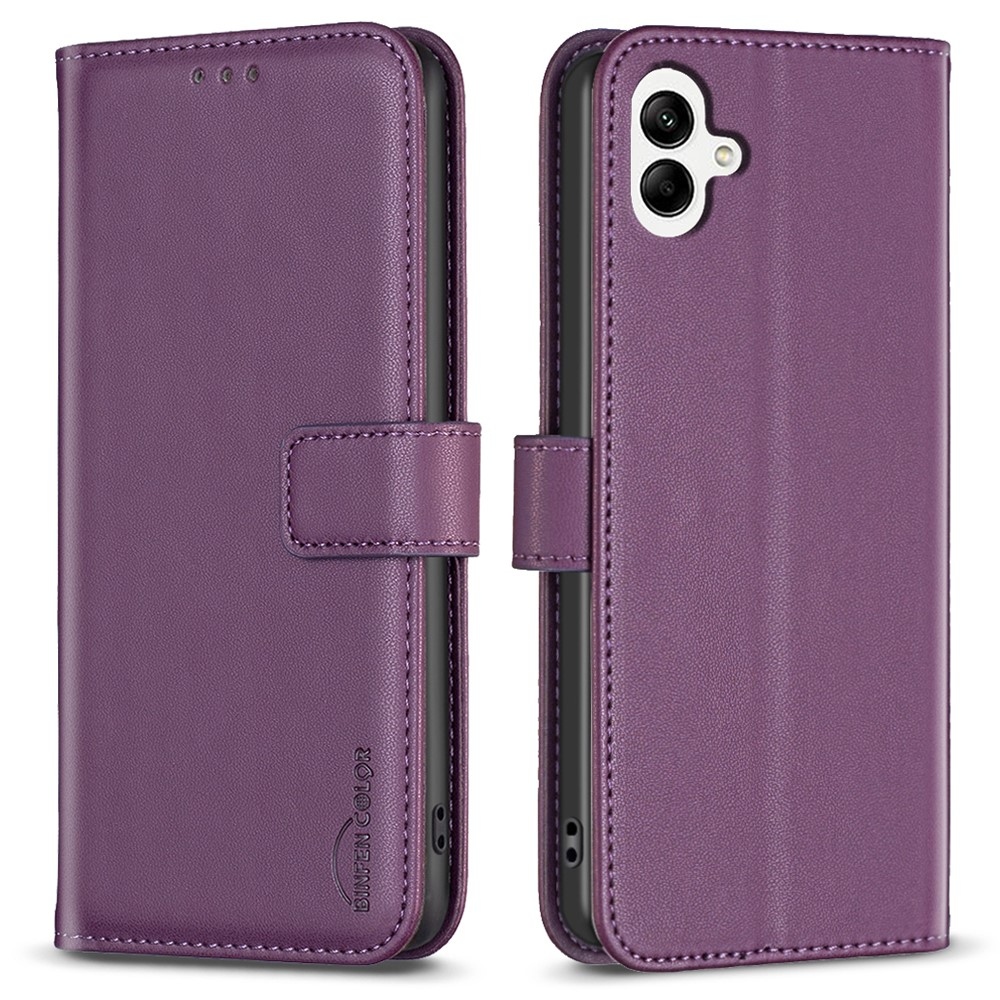 BNF knížkové pouzdro na Samsung Galaxy A06 4G - tmavěfialové