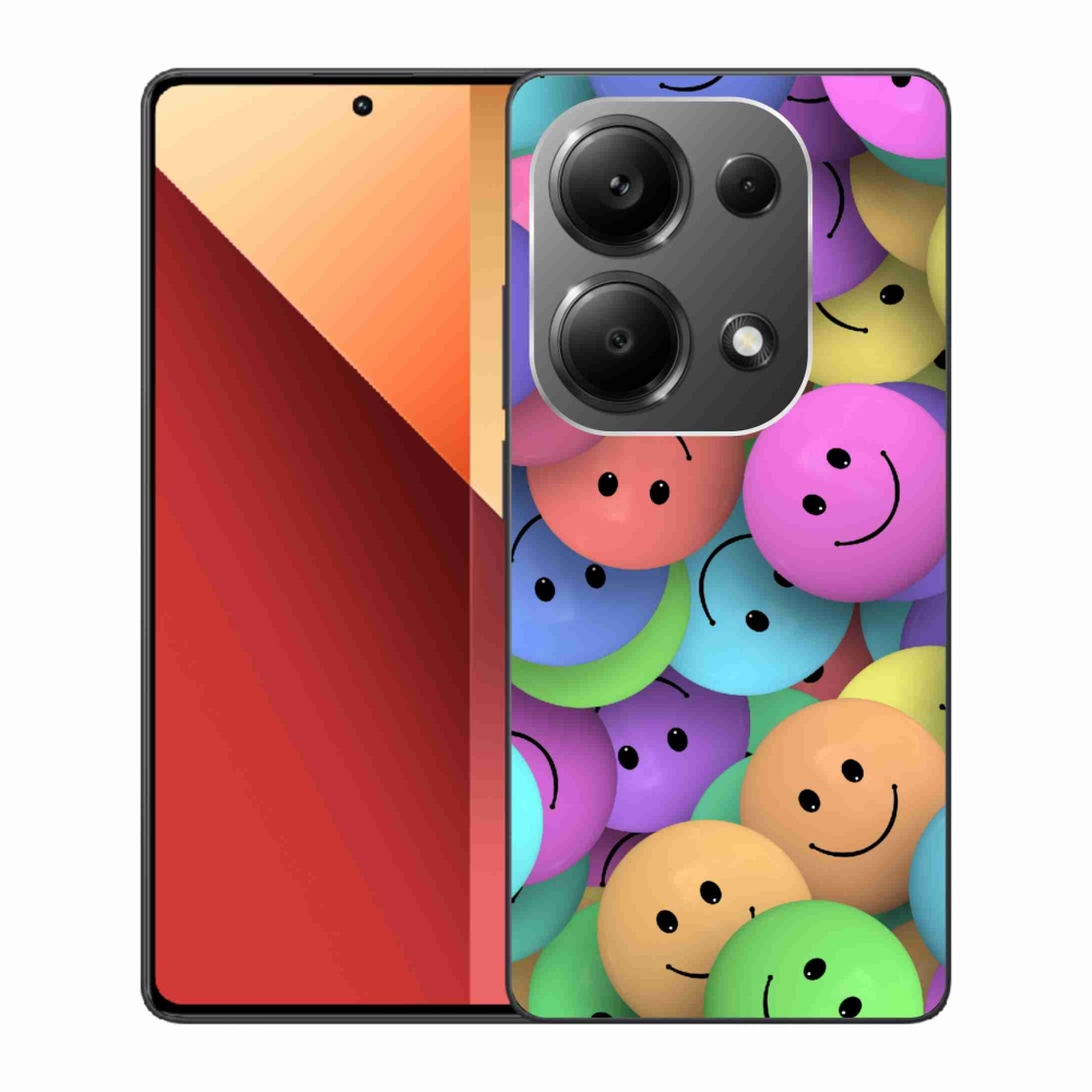 Gelový kryt mmCase na Xiaomi Redmi Note 13 Pro 4G/Poco M6 Pro - barevní smajlíci