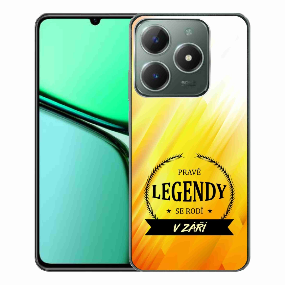 Gelový kryt mmCase na Realme C61 - legendy v září žluté pozadí