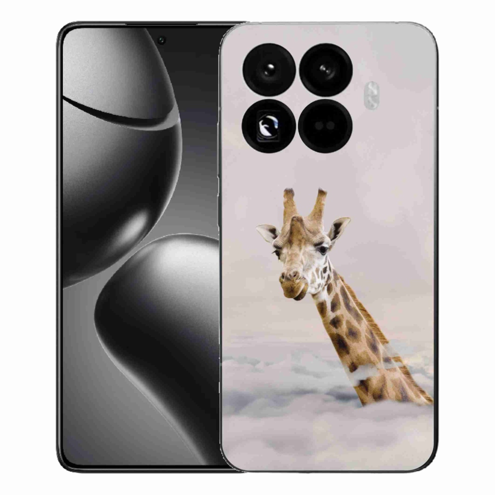 Gelový kryt mmCase na Xiaomi 15T Pro - žirafa v oblacích