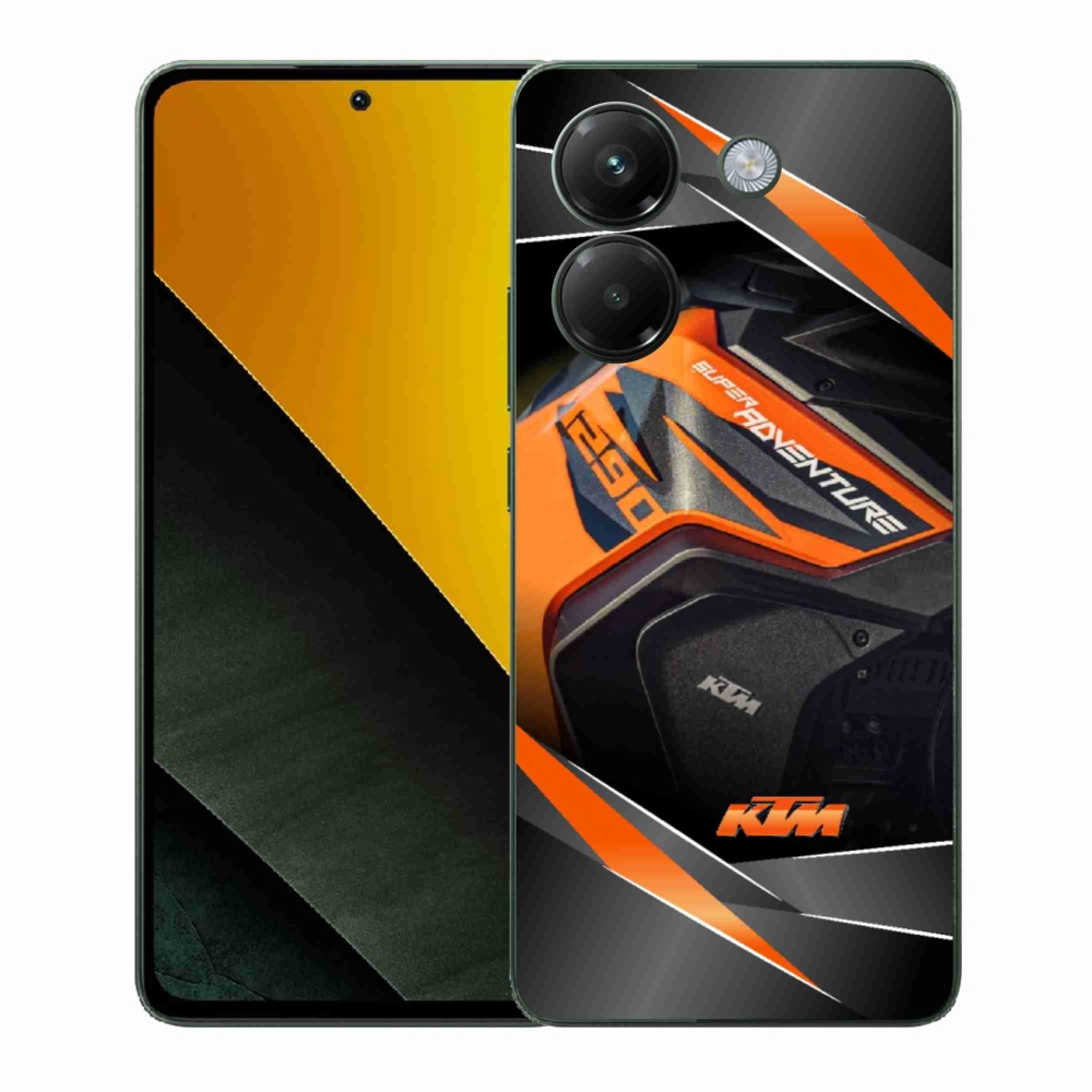 Gelový kryt mmCase na Xiaomi Poco M7 Pro 5G - motorka ktm
