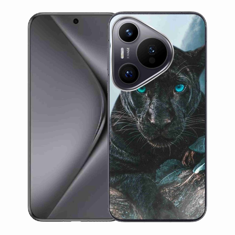 Gelový kryt mmCase na Huawei Pura 70 - černý panter